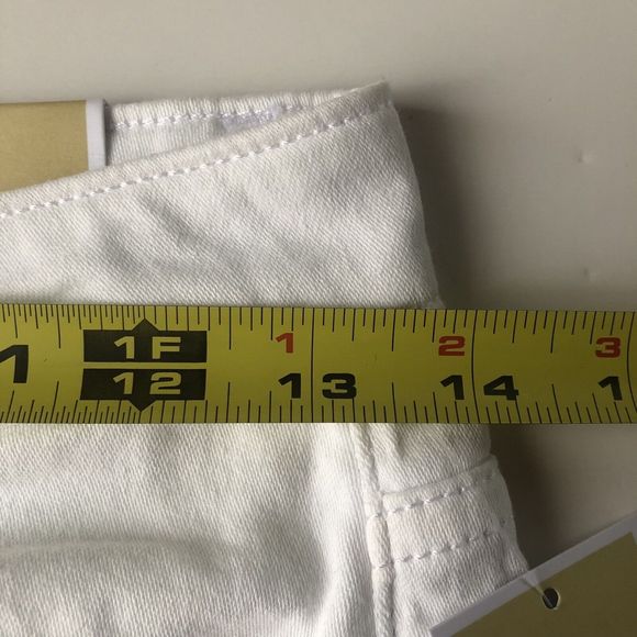 NWT MICHAEL KORS Selma Skinny High Rise Slim White  Jeans Size 4 Women - Picture 14 of 16